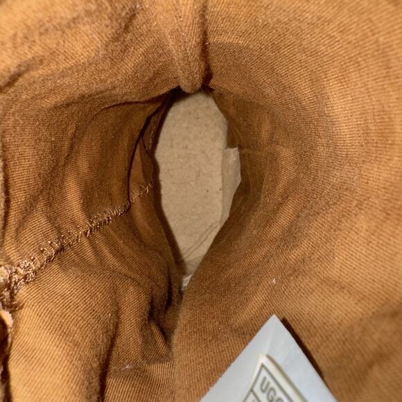 UGG Australia 1010820 Tasman Suede Boots Womens 8M Chestnut Pull On Back Lace - Picture 13 of 13